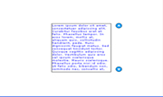 Screenshot of scroll text box
