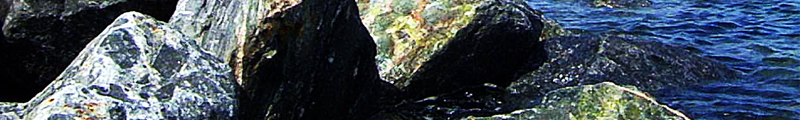 Huge rocks located on the shore lines of Peanut Island, FL